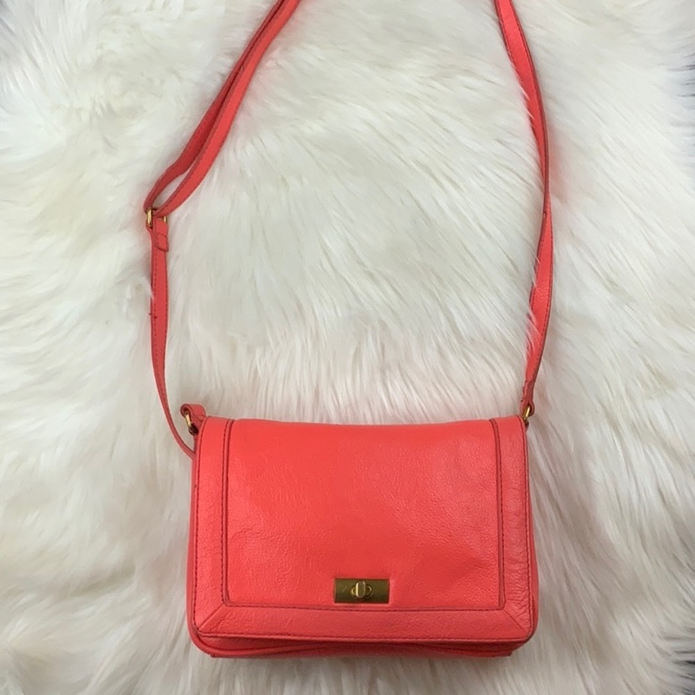 J Crew Pink Leather Shoulder Crossbody Bag